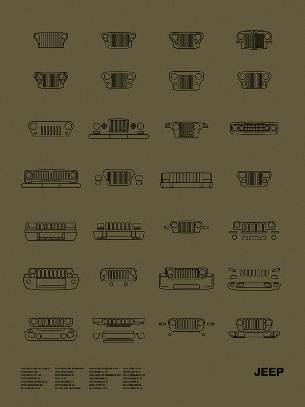 Auto Icon Series: Jeep Screenprint Preorder