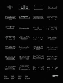 Auto Icon Screen Print Series: BMW