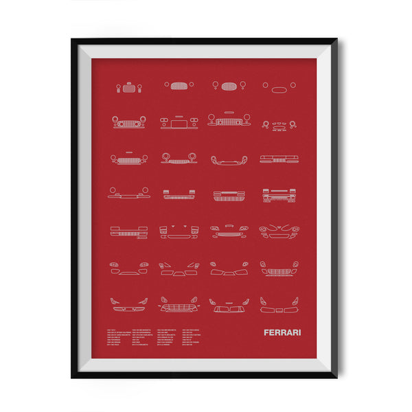 Auto Icon Screen Print Series: Ferrari