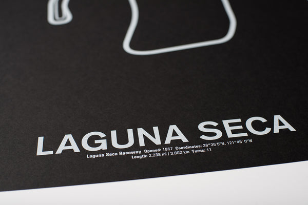 Laguna Seca Raceway Screenprint