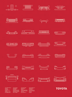 Auto Icon Screen Print Series: Toyota
