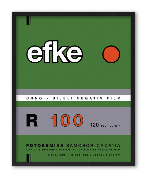 Efke R100 Vintage Photo Film Screenprint