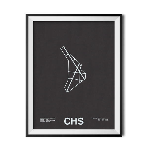 CHS: Charleston International Airport Screenprint