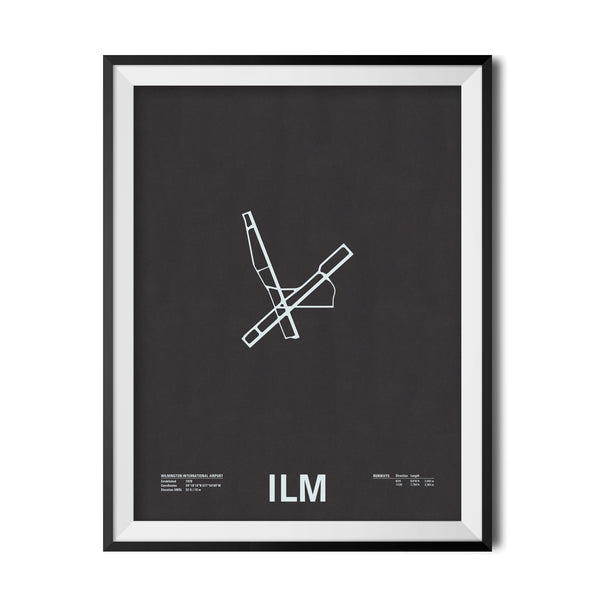 ILM: Wilmington International Airport Screenprint