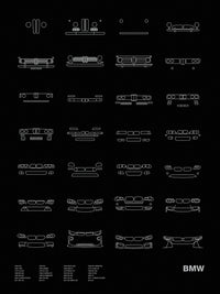 Auto Icon Screen Print Series: BMW