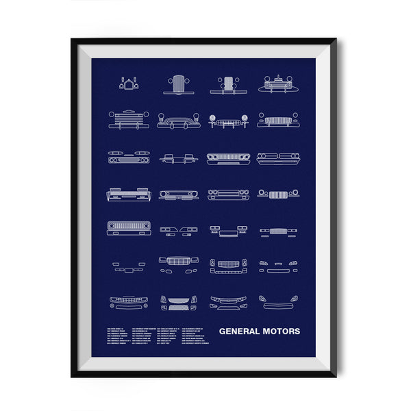 Auto Icon Screen Print Series: General Motors