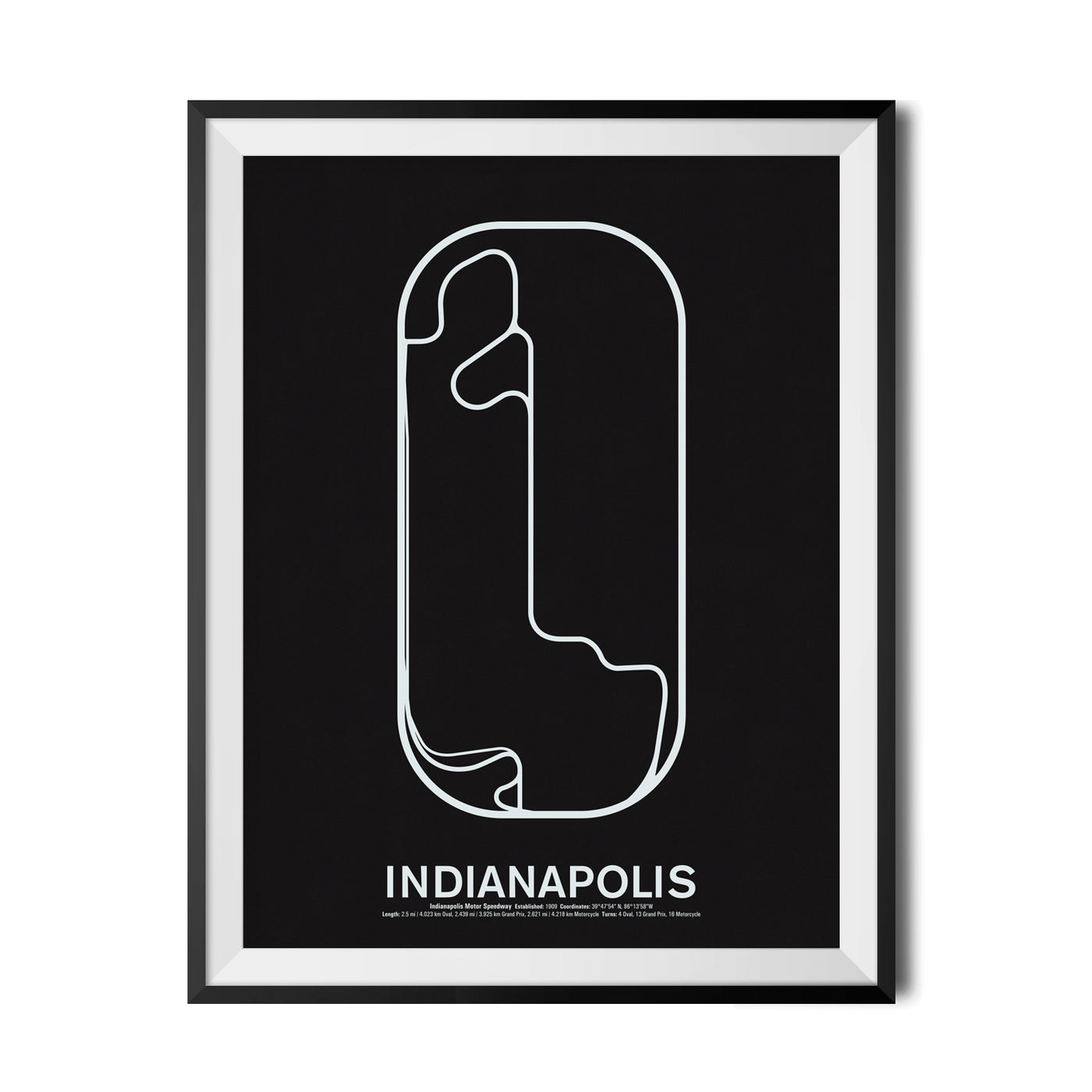 1909 Indianapolis Motor Speedway Dirt Track Racing Poster – 18x24 – Vintage Style Reproduction