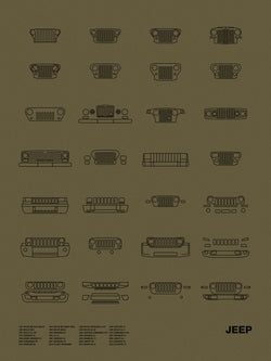 Auto Icon Screen Print Series: Jeep