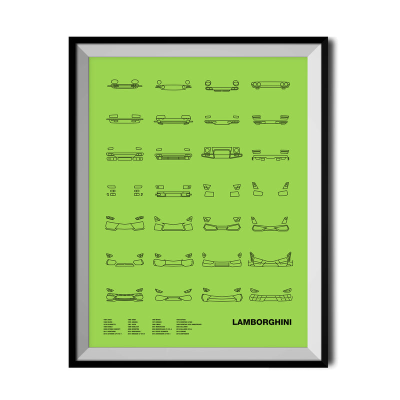 Auto Icon Screen Print Series: Lamborghini