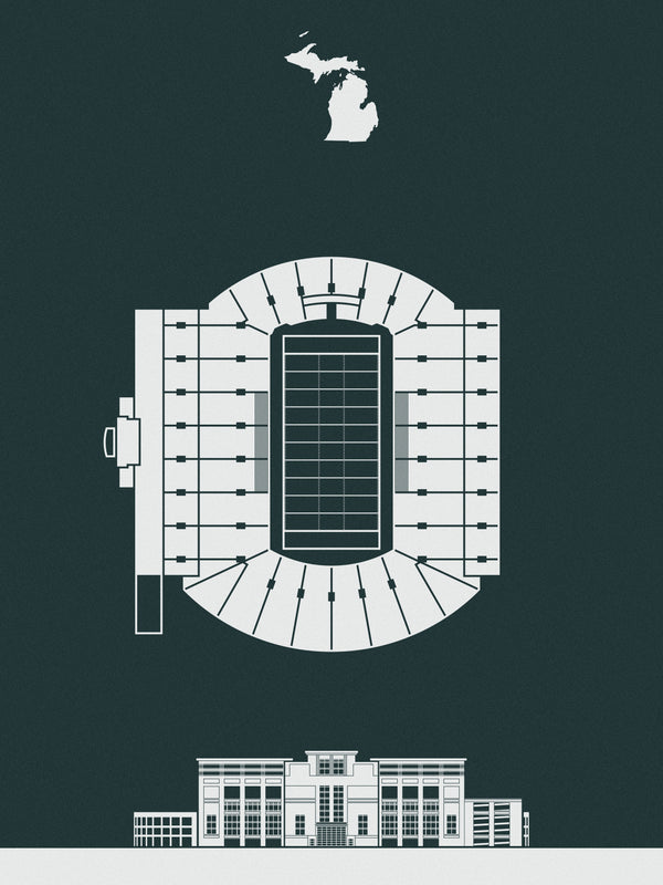 Spartan Stadium Screenprint