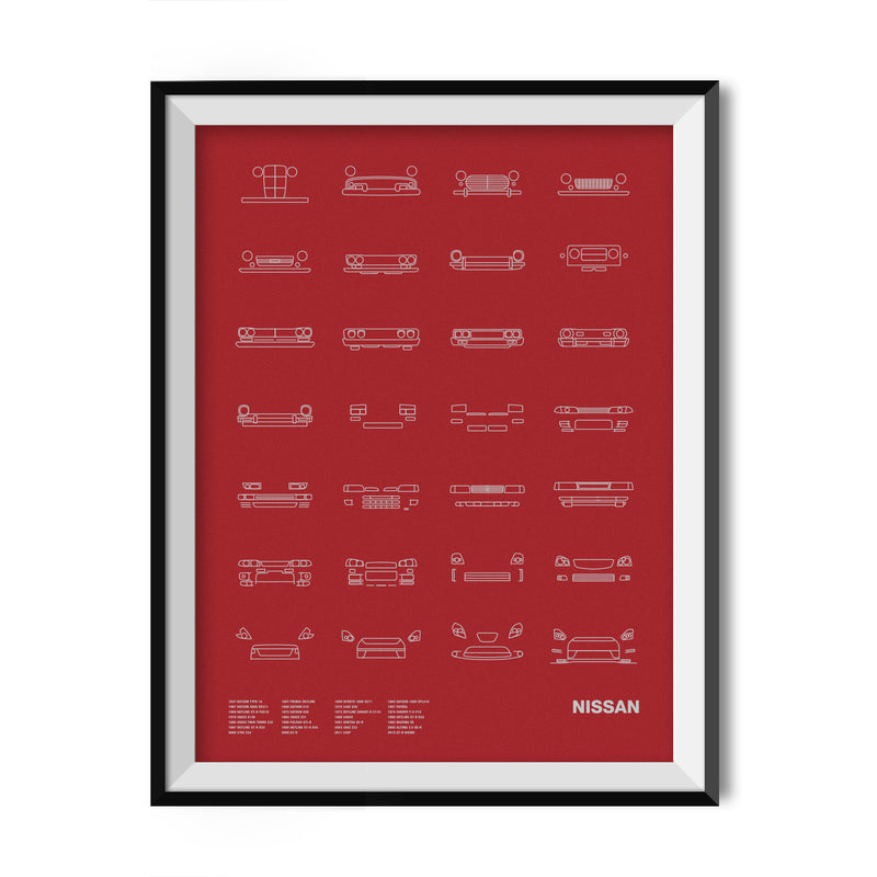 Auto Icon Screen Print Series: Nissan