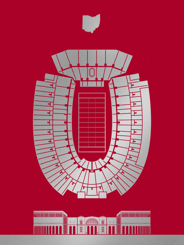 Ohio Stadium Screenprint