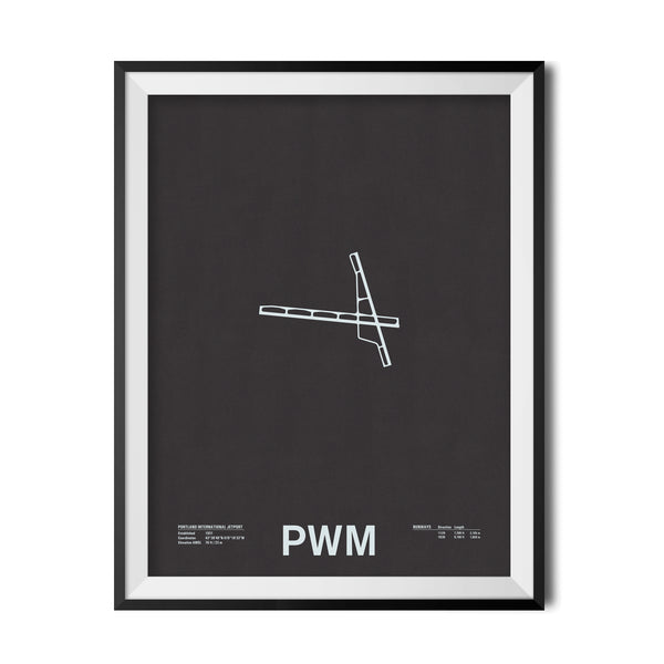 PWM: Portland International Jetport Screenprint