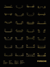 Auto Icon Screen Print Series: Porsche