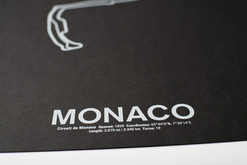 Circuit de Monaco Screenprint