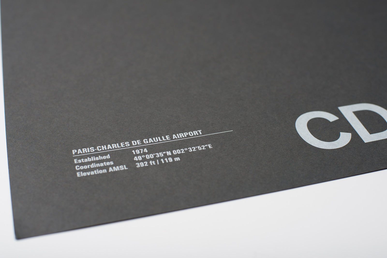 CDG: Paris-Charles de Gaulle Airport Screenprint – NOMO Design