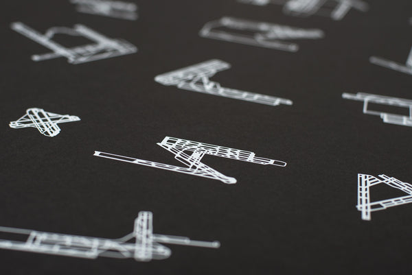 RUNWAY COLLECTION: 30 Busiest US Airports Screenprint