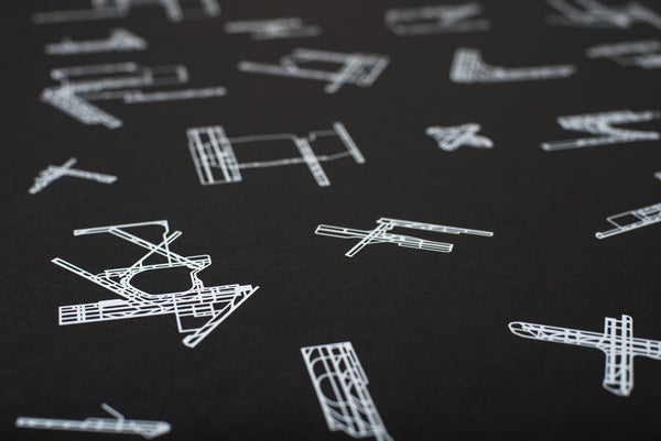 RUNWAY COLLECTION: 30 Busiest US Airports Screenprint – NOMO Design