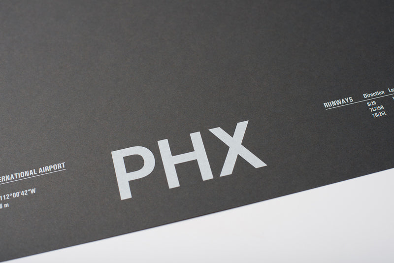 PHX: Phoenix Sky Harbor Screenprint