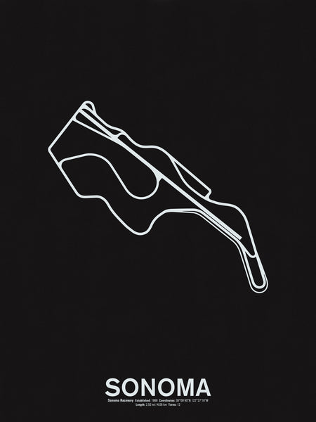 Sonoma Raceway Screenprint – NOMO Design