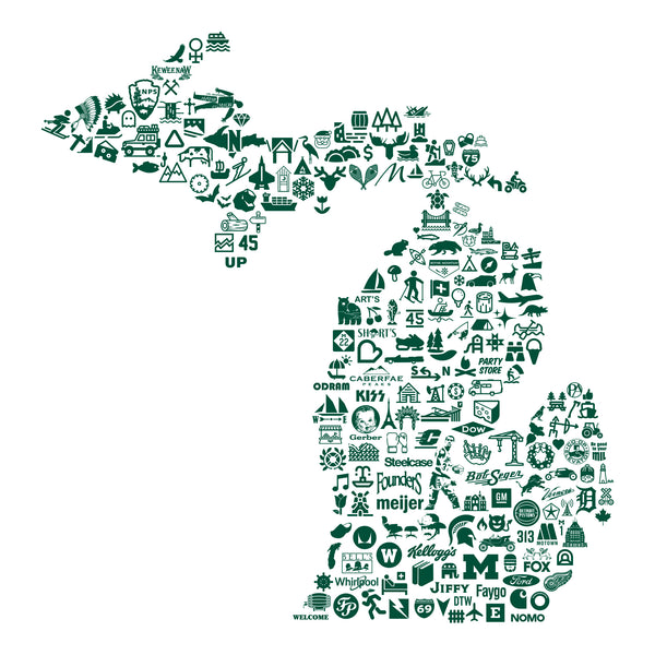 Icon Series: State of Michigan