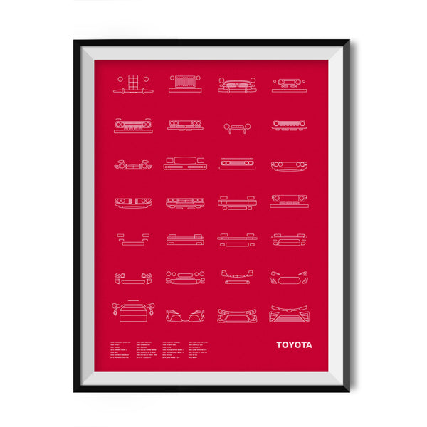 Auto Icon Screen Print Series: Toyota